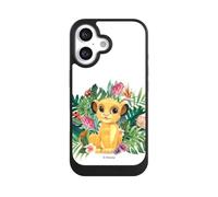 Coque Compatible avec Apple iPhone 16 Coque de Telephone Compatible avec MagSafe Coque de Protection NIVOcore Noire Disney Le Roi Lion Simba