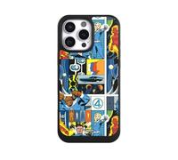 Coque Compatible avec Apple iPhone 16 Pro Max Coque de Telephone Compatible avec MagSafe Coque de Protection NIVOcore Noire Marvel The Fantastic Four Produit sous Licence Officielle