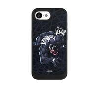 Coque Compatible avec Apple iPhone 16e Coque de Telephone Compatible avec MagSafe Coque de Protection NIVOcore Noire Marvel Venom Spider-Man