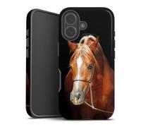 Coque Compatible avec Apple iPhone 17 Coque renforcée Coque Antichoc Cheval Loisir Jument