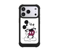 Coque Compatible avec Apple iPhone 17 Pro Coque de Telephone Antichoc Compatible avec MagSafe NIVOmax Noire Mickey Produit sous Licence Officielle Disney