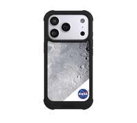 Coque Compatible avec Apple iPhone 17 Pro Coque de Telephone Antichoc Compatible avec MagSafe NIVOmax Noire NASA Lune Univers