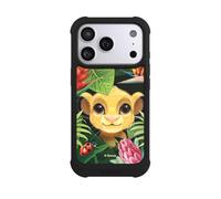 Coque Compatible avec Apple iPhone 17 Pro Coque de Telephone Antichoc Compatible avec MagSafe NIVOmax Noire Le Roi Lion Disney Simba