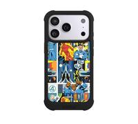 Coque Compatible avec Apple iPhone 17 Pro Coque de Telephone Antichoc Compatible avec MagSafe NIVOmax Noire Marvel The Fantastic Four Produit sous Licence Officielle