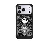 Coque Compatible avec Apple iPhone 17 Pro Coque de Telephone Antichoc Compatible avec MagSafe NIVOmax Noire Halloween Disney L'Étrange Noël de Monsieur Jack