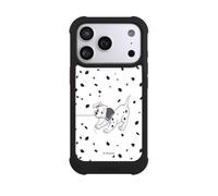 Coque Compatible avec Apple iPhone 17 Pro Coque de Telephone Antichoc Compatible avec MagSafe NIVOmax Noire 101 dalmatiens Chien Disney