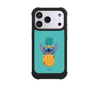 Coque Compatible avec Apple iPhone 17 Pro Coque de Telephone Antichoc Compatible avec MagSafe NIVOmax Noire Disney Lilo & Stitch Ananas