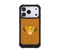 Coque Compatible avec Apple iPhone 17 Pro Coque de Telephone Antichoc Compatible avec MagSafe NIVOmax Noire Le Roi Lion Simba Disney