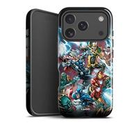 Coque Compatible avec Apple iPhone 17 Pro Coque renforcée Coque Antichoc Avengers Marvel Bande dessinée
