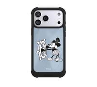 Coque Compatible avec Apple iPhone 17 Pro Max Coque de Telephone Antichoc Compatible avec MagSafe NIVOmax Noire Mickey Maritime Vintage