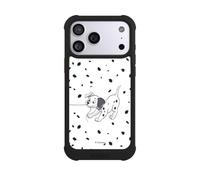 Coque Compatible avec Apple iPhone 17 Pro Max Coque de Telephone Antichoc Compatible avec MagSafe NIVOmax Noire 101 dalmatiens Chien Disney