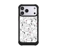 Coque Compatible avec Apple iPhone 17 Pro Max Coque de Telephone Antichoc Compatible avec MagSafe NIVOmax Noire Disney 101 dalmatiens Motif de série