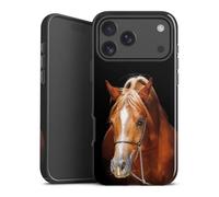 Coque Compatible avec Apple iPhone 17 Pro Max Coque renforcée Coque Antichoc Cheval Loisir Jument