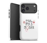 Coque Compatible avec Apple iPhone 17 Pro Max Coque renforcée Coque Antichoc Vocation Déclaration Infirmière