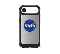 Coque Compatible avec Apple iPhone Air Coque de Telephone Antichoc NIVOmax Noire NASA Metal Logo