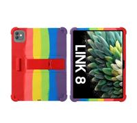 Coque Compatible avec Blackview Link 8 12,7", Coque en Silicone Souple | Béquille arrière, silicone antichoc, poignée à motif ondulé, conception portable(Multi)