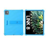 Coque Compatible avec Blackview Link 8 12,7", Coque en Silicone Souple | Béquille arrière, silicone antichoc, poignée à motif ondulé, conception portable(Blue)