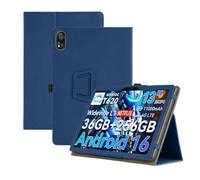 Coque Compatible avec Blackview Mega 8 13", Housse avec Repose-Main | Support double en PU, repose-main intégré, protection antichoc(Blue)