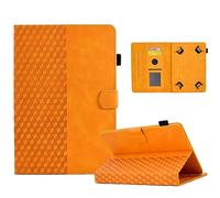 Coque Compatible avec Coque Housse Étui Universel pour Tablette 8 Pouces, Étui Housse Smart Cover avec Réveil/Veille Auto, Orange