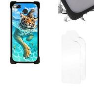 Coque Compatible avec Fairphone 3 Coque Etui Housse + Film Protecteur Fond de Panier Dur PC + Bordure Souple épaissie KB-LHM