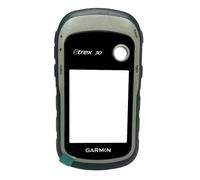 Coque compatible avec Garmin eTrex 30/30x/20/20X/10/10X Series Boîtier avant avec boutons en verre, couvercle de remplacement manuel de réparation (gris, eTrex 30)