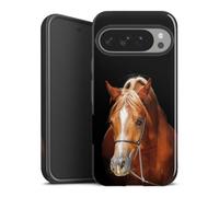 Coque Compatible avec Google Pixel 10 Pro XL Coque renforcée Coque Antichoc Cheval Loisir Jument
