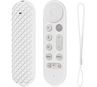 Coque Compatible Avec Google Tv Streamer 4K 2024, Ultra-Mince Et Léger, Anti-Chute, Anti-Collision, Housse De Protection En Silicone Pour Télécommande.Blanc