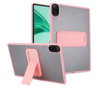 Coque compatible avec Honor Pad X8A/Pad X9 11" 2024, [béquille intégrée] Coque de protection hybride fine antichoc avec coque arrière transparente translucide. Rose