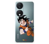 Coque compatible avec Honor X7b - 90 Smart 5G Officielle Dragon Ball Goku Guerrier pour protéger votre mobile. Coque en silicone transparente souple sous licence officielle Dragon Ball