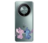 Coque compatible avec Huawei Honor Magic6 Lite Officielle Disney Angel & Stitch Baiser pour protéger votre mobile. Coque en silicone transparente souple sous licence officielle Lilo & Stitch
