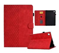 Coque Compatible avec Huawei MediaPad M5 Lite 10 10.1'', Étui Housse Smart Cover avec Réveil/Veille Auto pour Huawei MediaPad M5 Lite 10 10.1 Pouces, Rouge