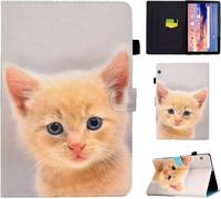 Coque Compatible Avec Huawei Mediapad T5 10.1 Pouces 2018, Léger Flip Book Étui Avec Fente De Stylo Housse Pour Huawei Mediapad T5 10.1"" - Süße Katze[Coq9128578]