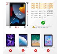 Coque Compatible Avec Ipad 10.2 Pouces 9Ème/8Ème/7Ème Génération (2021/2020/2019), Housse Rotative À 360 Degrés Etui Avec Fonction De Rangement De Stylet, Bleu Marine