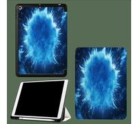 Coque Compatible avec iPad 10e génération 10,9 Pouces 2022 avec Porte-stylos, Support Fin avec Coque arrière Doux avec Auto réveillé/Sommeil Ballon d'eau Qui Explose Nébuleuse Abstraite-Bleu