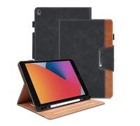 Coque Compatible avec iPad 8th Gen / 7th Gen/iPad Pro 10.5" / iPad Air 3rd Étui Housse en Cuir PU Tablette avec Fonction Réveil/Sommeil Automatique, Protection Magnétique, Porte-Stylo (Noir)