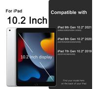 Coque Compatible avec iPad 9ème/8ème/7ème Génération, Modèle 2021/2020/2019, Housse Étui avec Pencil Holder pour iPad 10.2, Veille/Réveil Automatique Bleu Violet