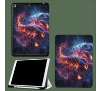 Coque Compatible avec Ipad A16 11èMe 2025 11 Pouces, Housse De Protection Ultra Fin Housse en TPU pour Ipad 11e 2025,Veille/RéVeil Automatique Feu Scorpion Scorpion-Violet