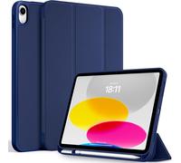 Coque Compatible avec iPad A16 11ème 2025 11 Pouces/ipad 10ème Génération 10,9 Pouces 2022 Étui, Housse de Protection Ultra Fin Housse en TPU pour iPad 11e 2025 / 10e 2022, Bleu Marine A