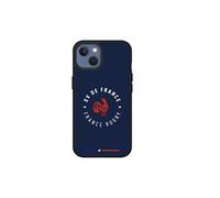 Coque Compatible avec iPhone 13 SolidSuit - Coque Fine Licence Officielle Rugby avec Technologie Absorption des Chocs - Noir/Bleu - XV de France