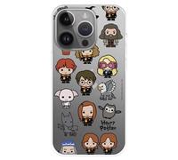 Coque compatible avec iPhone 15 Pro MAX Icônes officielles Harry Potter personnages pour protéger votre téléphone portable Coque en silicone transparente avec licence officielle Harry Potter