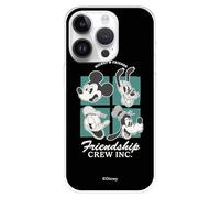 Coque compatible avec iPhone 15 Pro Officielle Disney Mickey & Friends Forever Coque en silicone transparent souple sous licence officielle Disney Classic