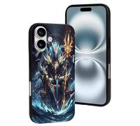 Coque compatible avec iPhone 16 - Coque de téléphone compatible avec iPhone 16 - Coque mignonne pour homme et femme - Résistante aux rayures