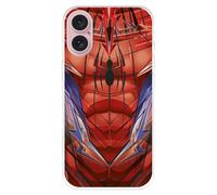 Coque compatible avec iPhone 16 Officiel Marvel Spiderman Torso pour protéger votre mobile. Coque en silicone transparente souple sous licence officielle Marvel