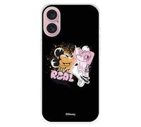 Coque compatible avec iPhone 16 officielle Disney Keep It Real pour protéger votre téléphone portable Coque en silicone transparente souple sous licence officielle Disney Classic
