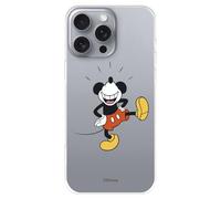 Coque compatible avec iPhone 16 Pro Max officielle Disney Go Mickey pour protéger votre téléphone portable Coque en silicone transparent souple sous licence officielle Disney classique