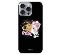 Coque compatible avec iPhone 16 Pro Max Officielle Disney Keep It Real Coque en silicone transparent souple sous licence officielle Disney Classic
