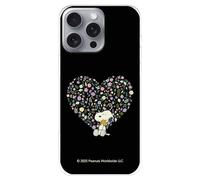 Coque compatible avec iPhone 16 Pro Max officielle Snoopy, style Love Ultra douce pour protéger votre téléphone portable en silicone liquide sous licence officielle Snoopy
