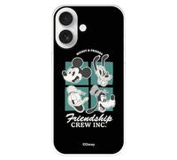 Coque compatible avec iPhone 17 Disney Mickey & Friends Forever - Coque en silicone transparente souple sous licence officielle Disney