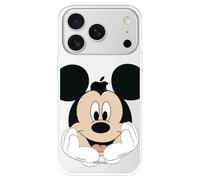Coque compatible avec iPhone 17 Pro Max Officielle Disney Mickey Love Coque en silicone transparent souple sous licence officielle Disney Classic