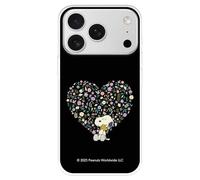 Coque compatible avec iPhone 17 Pro Max officielle Snoopy, style Love Ultra douce pour protéger votre téléphone portable en silicone liquide sous licence officielle Snoopy